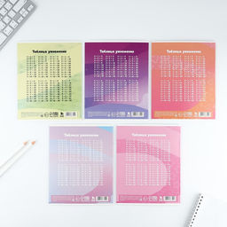 Цена за 10 шт. Тетрадь в клетку, 18 листов, А5, на скрепке, блок №1«Котя» МИКС