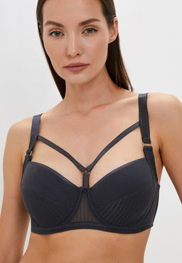 Темно-серый бюстгальтер