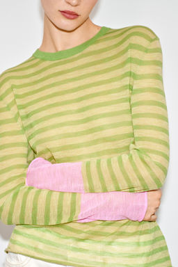 JERSEY PUNTO RAYAS / Raya verde - Zara фото 2