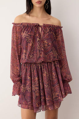 Somon Soyut F?rf?rl? K?sa/Mini Skater Orme Elbise TWOAW26EL00048 - Trendyolmilla фото 8