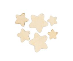 Заготовка для декорирования Mr. Carving ВД-727 Набор Звезды фанера 0.3 см 6 шт