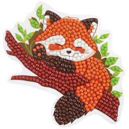 Кристальная (алмазная) мозаика ФРЕЯ ALVM-107 магнит Красная панда 11.5 х 9.5 см