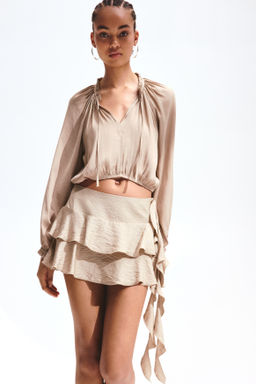 Blusa con mangas globo - H&m фото 4