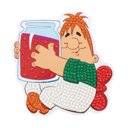 Кристальная (алмазная) мозаика ФРЕЯ CMF-ALVM-097 магнит Карлсон 10 х 10 см