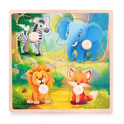 Пазл-вкладыш "Животные в лесу"