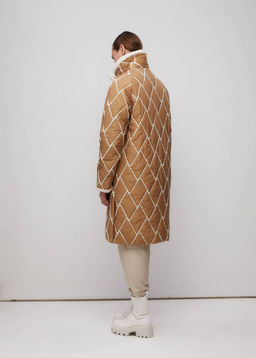 Пальто женское арт. 314W, бежевый - Ultramarine фото 4