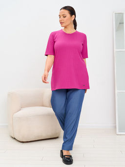 Футболка женская MR014SS3 fuchsia - Maxroses фото 3