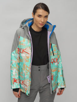 Горнолыжный костюм женский бирюзового цвета 02252Br - Chunmai фото 50