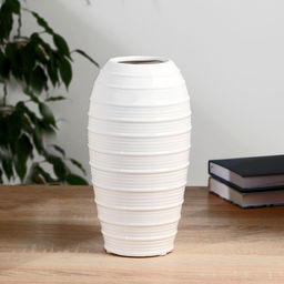 Ваза «Арья», h=25 см, керамика, белая