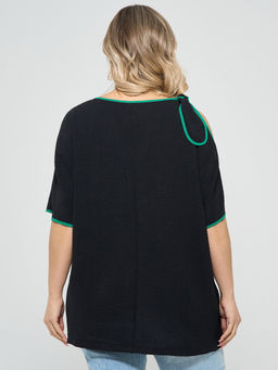 Блузка 0324-1 чёрный - Dora фото 11