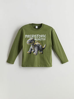 Dinozor Bask?l? Erkek ?ocuk Ti??rt ve Pantolon 2li