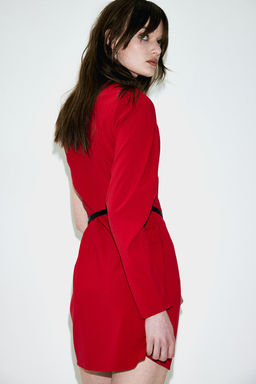 Vestido de un hombro con cinturon - H&m фото 4