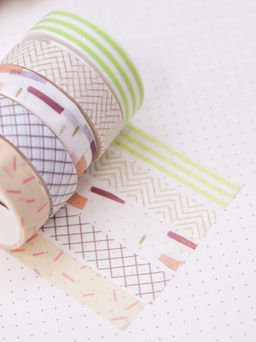 Набор декоративного скотча "Patterns", beige series, mix