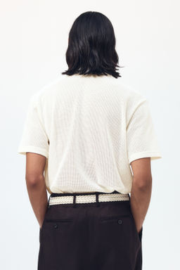 Polo en punto calado Regular Fit - H&m фото 5