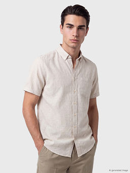 Regular Fit K?sa Kollu Arm?rl? Erkek G?mlek