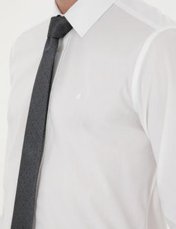 Белая классическая рубашка из хлопка приталенного кроя - Cacharel фото 7