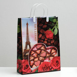 Цена за 5 шт. Пакет Сладкая жизнь, мягкий пластик, 30 х 40 см, 150 мкм