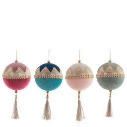 Украшение новогоднее "Шар", L10 W10 H21 см, 4в.