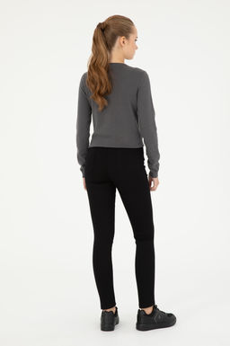 Женские черные брюки из плотной ткани - U.s. polo assn фото 4