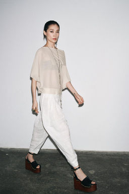 PLAIN KNIT LAYERED TOP