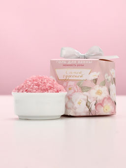 Соль для ванны «Самой чудесной», 150 г, аромат нежной розы, Чистое счастье