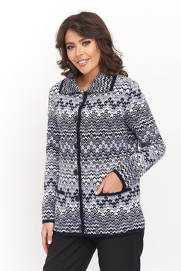 Жакет С 1518/джинсовый микс