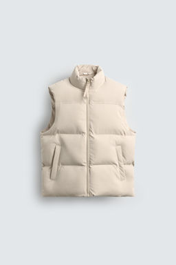 CHALECO ACOLCHADO REGULAR FIT / Tostado - Zara фото 7