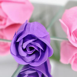 Мыльные розочки, фиолетовые и розовые, набор 11 шт. - SB BEAUTY фото 6