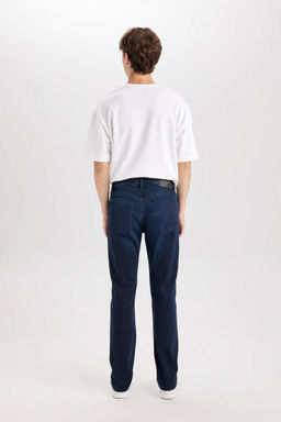 Джинсовые брюки Sergio Regular Fit Normal Mold с нормальной талией и зауженными штанинами - Defacto фото 7