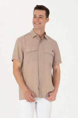 U. S. Polo Assn Мужская рубашка с коротким рукавом Stone