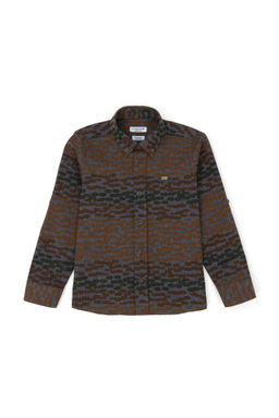 Рубашка с длинным рукавом антрацитового цвета для мальчика - U.s. polo assn фото 4