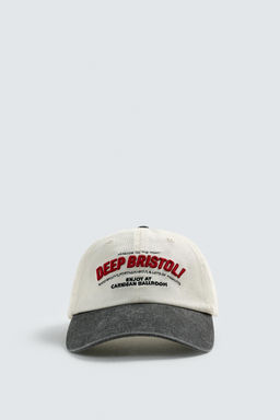 GORRA TEXTO BORDADO / Crudo - Zara фото 2