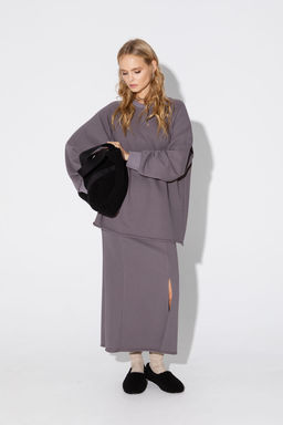 Юбка Pirs 5011 серо-бежевый  фото 3