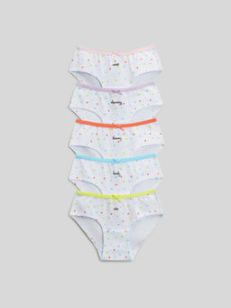 ACOOLA / Трусы детские для девочек в наборе из 5 шт. Mango цвет в ассортименте