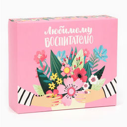 Цена за 5 шт. Кондитерская упаковка, коробка «Любимому воспитателю», 17 х 20 х 6 см