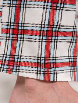 Брюки пижамные женские 1311 молочная клетка 590 Be Friends  фото 8