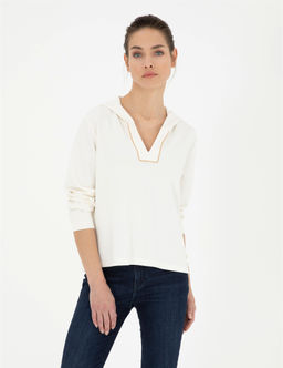 Ekru Regular Fit Sweatshirt