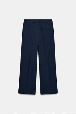 STRIPED TROUSERS WITH BUTTONS AT HEM ZW COLLECTION - Zara фото 13