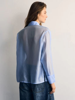 Рубашка оверсайз с декоративными пуговицами / Zarina  фото 6