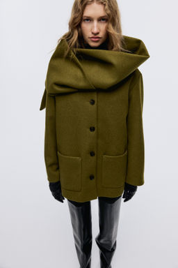Abrigo con cuello tipo bufanda - H&m фото 3