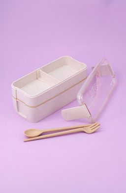 Ланчбокс "Convenient", white, 2 яруса (750 мл)