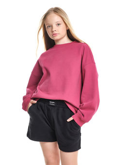 Шорты для девочки подростковые 22-7630 св.серый меланж - Mini maxi фото 44