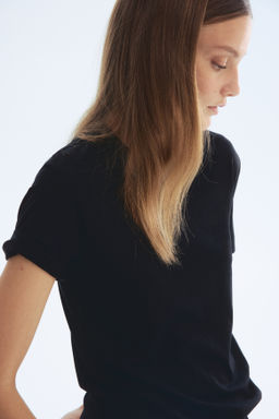 Camiseta en mezcla de seda - H&m фото 7