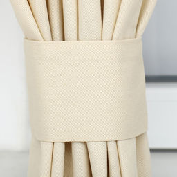 Шторы для кухни с подхватами Этель Home, молочный, 150×180 см, комплект - 2 шт.