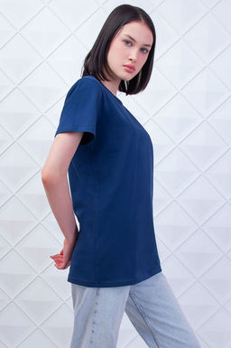 Арт. 3176/3 Футболка женская 44-52 (5 шт) Цвет:темно-синий - Калинка фото 3