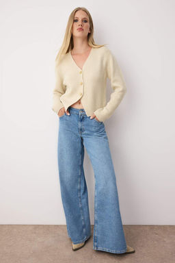 Tas Sal Detayl? Yumusak Dokulu Genis Kal?p Triko H?rka TWOAW26HI00112 - Trendyolmilla фото 2