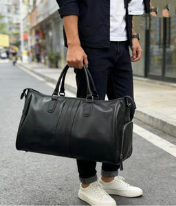 Дорожная сумка, кожа, MIRONPAN 20882 Черный