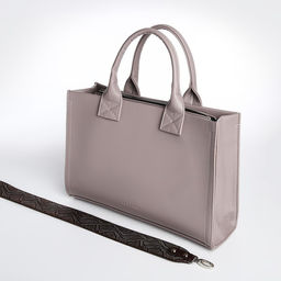 Сумка женская TEXTURA, тоут, средний размер, цвет капучино  фото 4