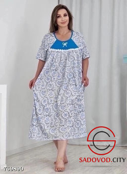 Ночнушка женская в цветочек - Bruno фото 6