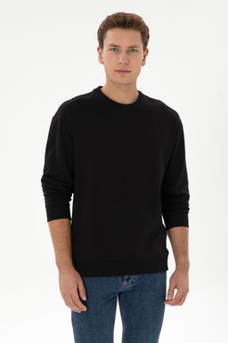 Erkek Siyah Sweatshirt
